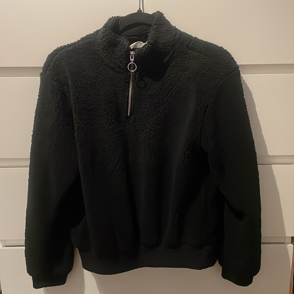 Fuzzy Half Zip - Picture 2 of 3